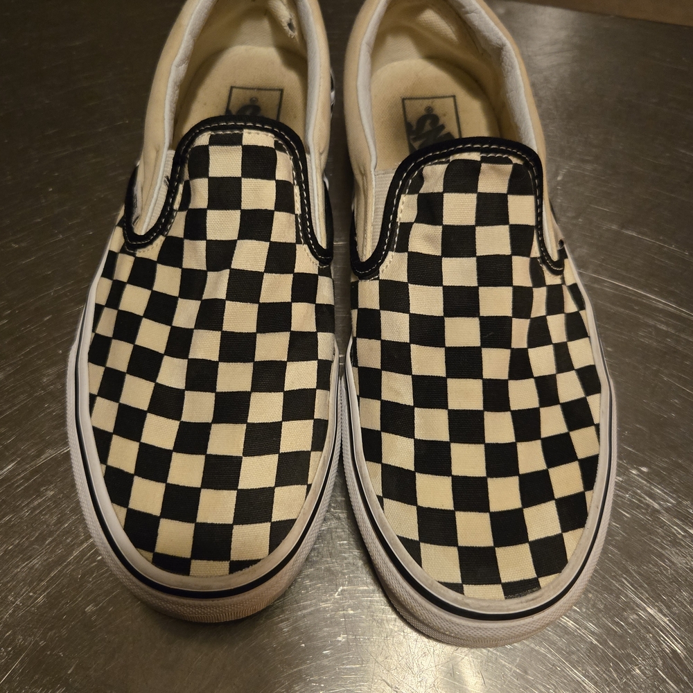 Mens Vans Checkered Slip-On Sneakers